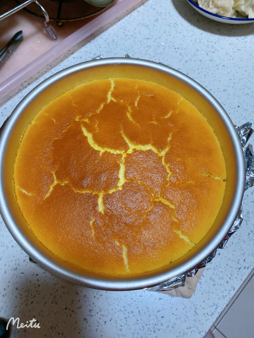 八寸酸奶蛋糕（水浴法）