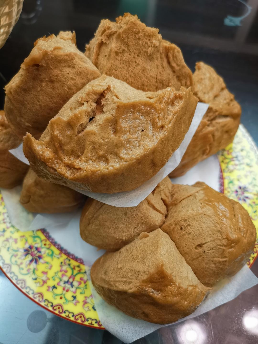 妥妥的红糖开花馒头（酵母版）