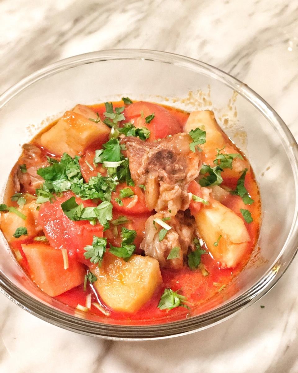 番茄牛筋锅【曼达小馆】2017年夜饭