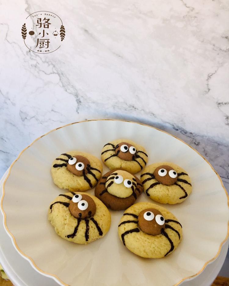 万圣节蜘蛛花生酱曲奇