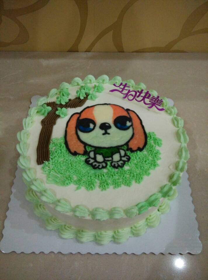 巧克力转印法做巧虎蛋糕