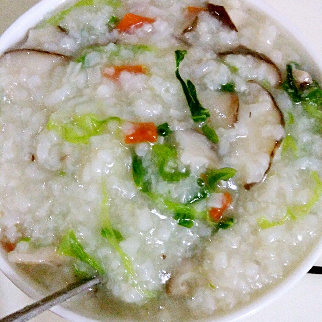 香菇青菜粥