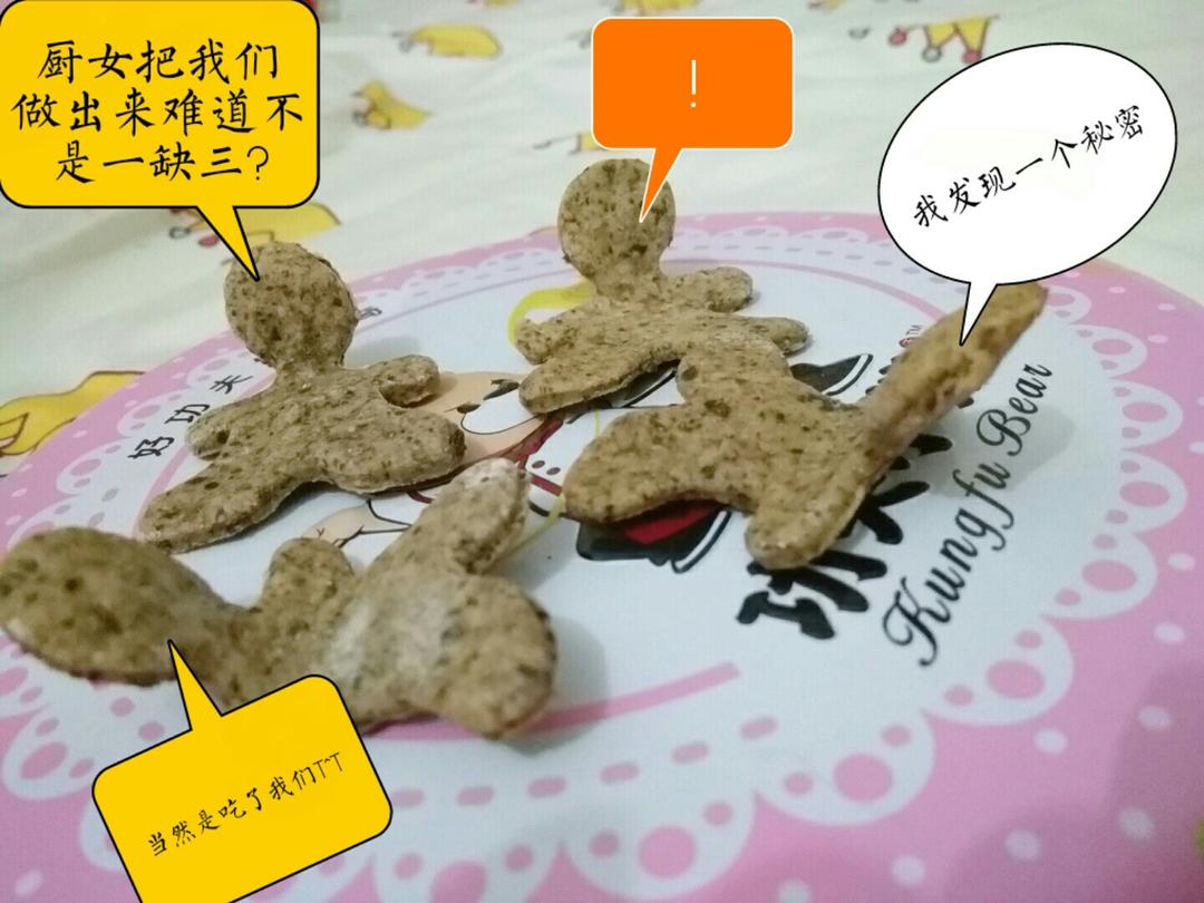 健康零食低卡亚麻籽无糖脆饼干