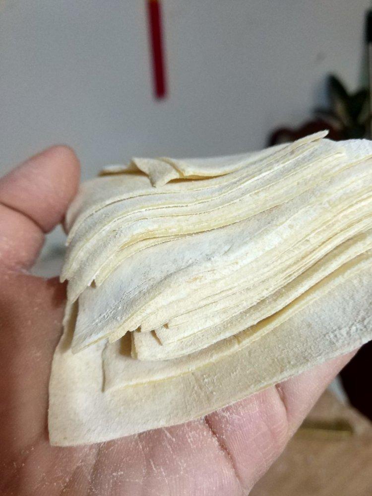 自己做馄饨皮、云吞皮