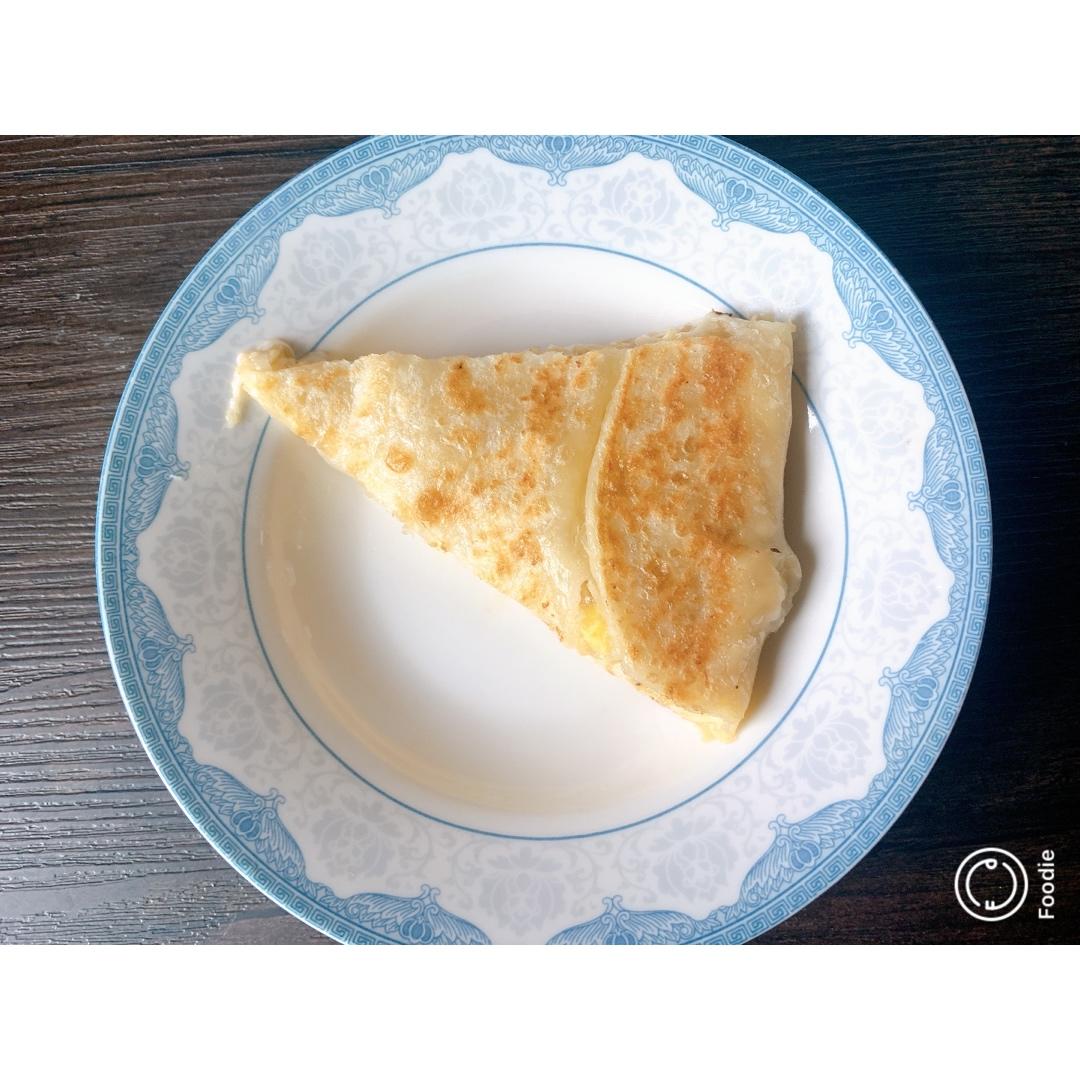 快手网红爆浆芝士香蕉饼