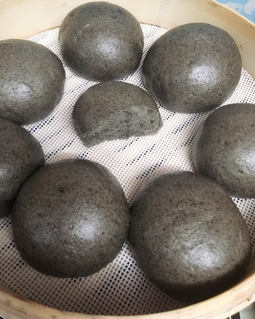 奶香黑芝麻馒头