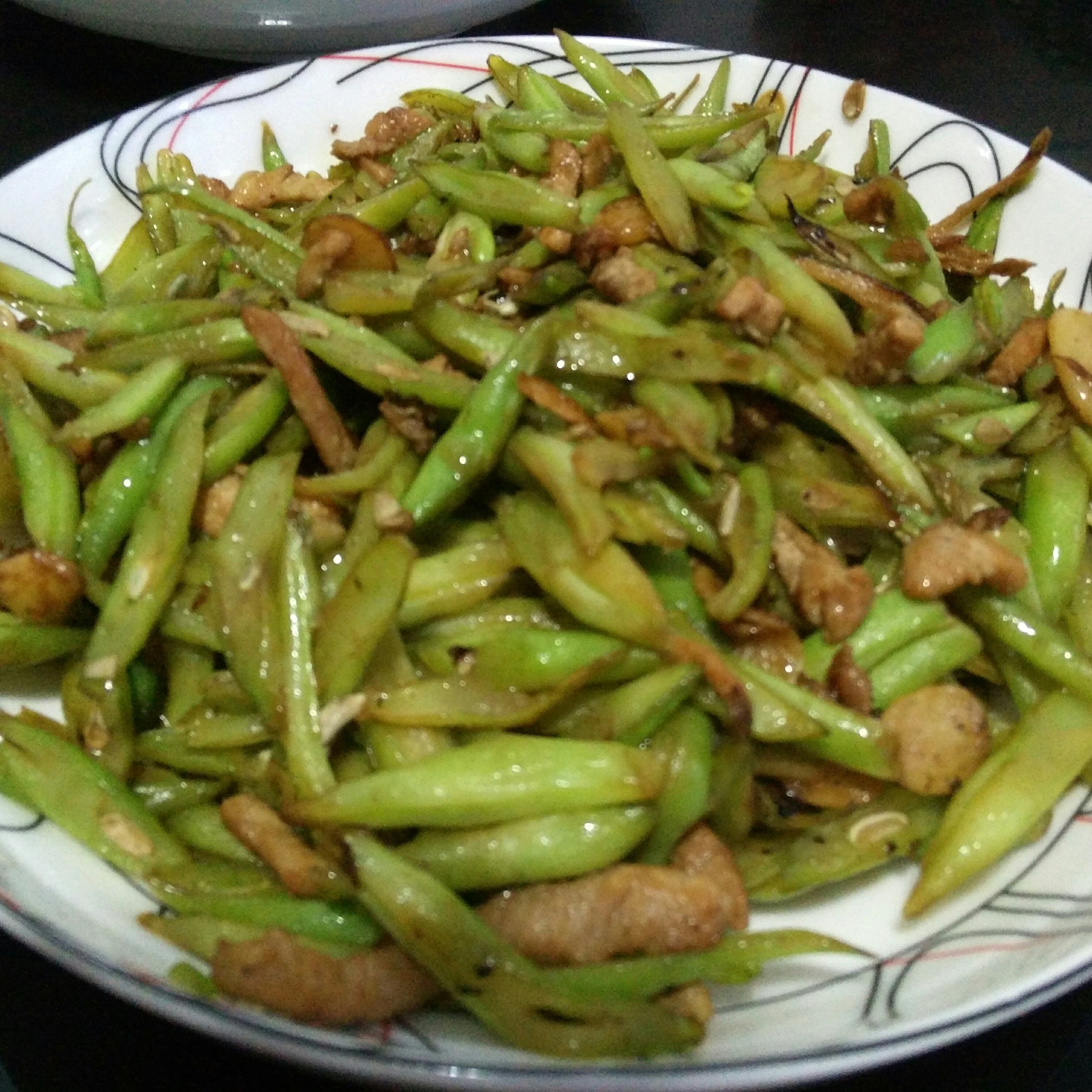 豆角炒肉