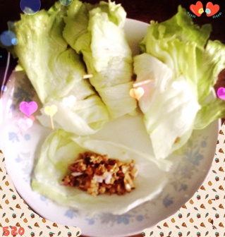 肉末生菜卷