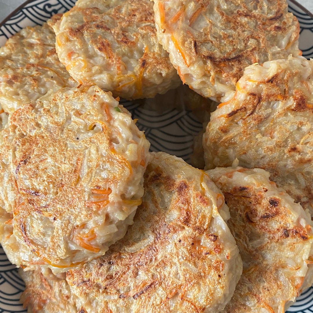 比藕盒简单还要好吃的香煎藕饼😋