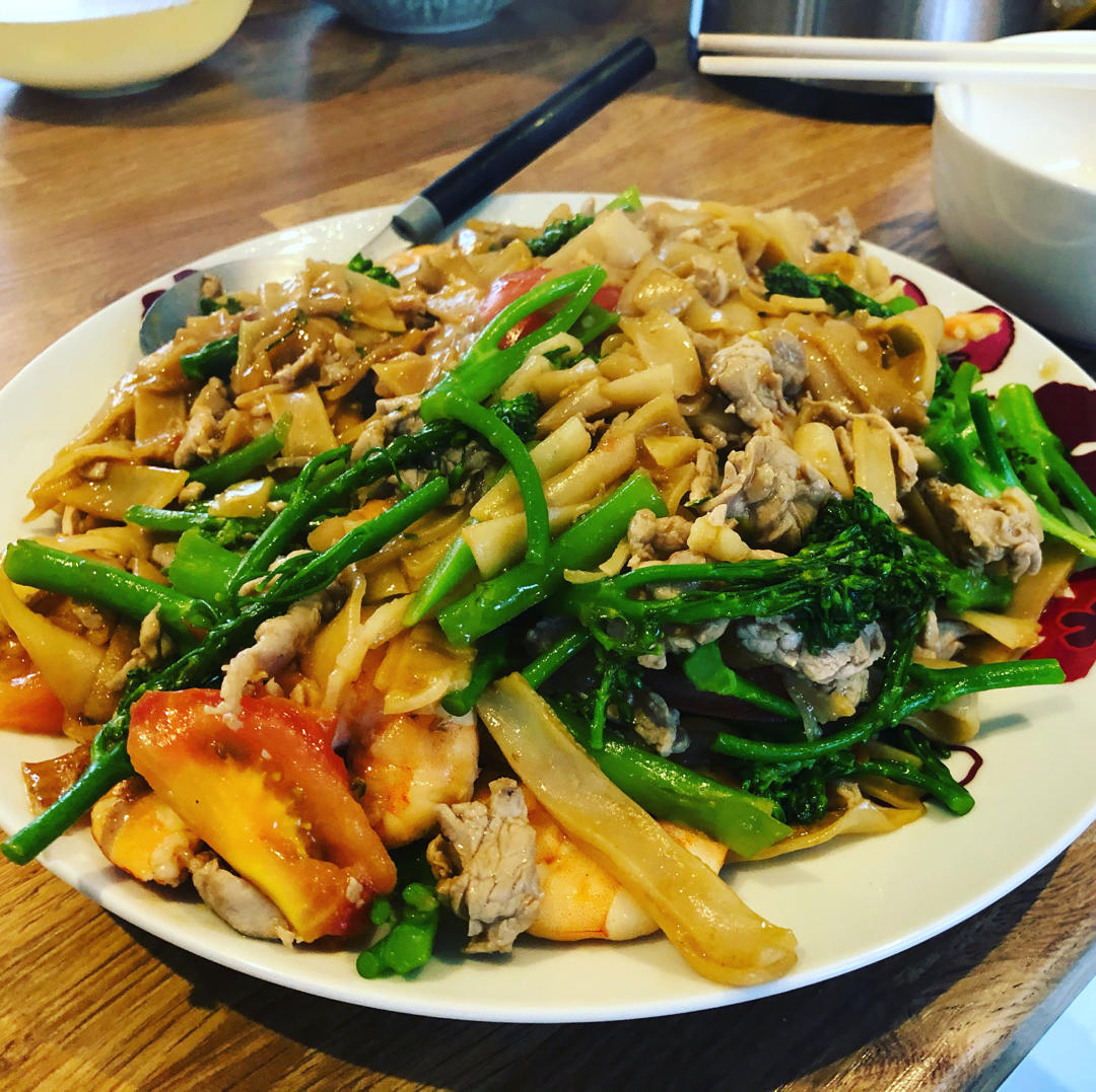 湿炒牛肉粿条（家庭版）