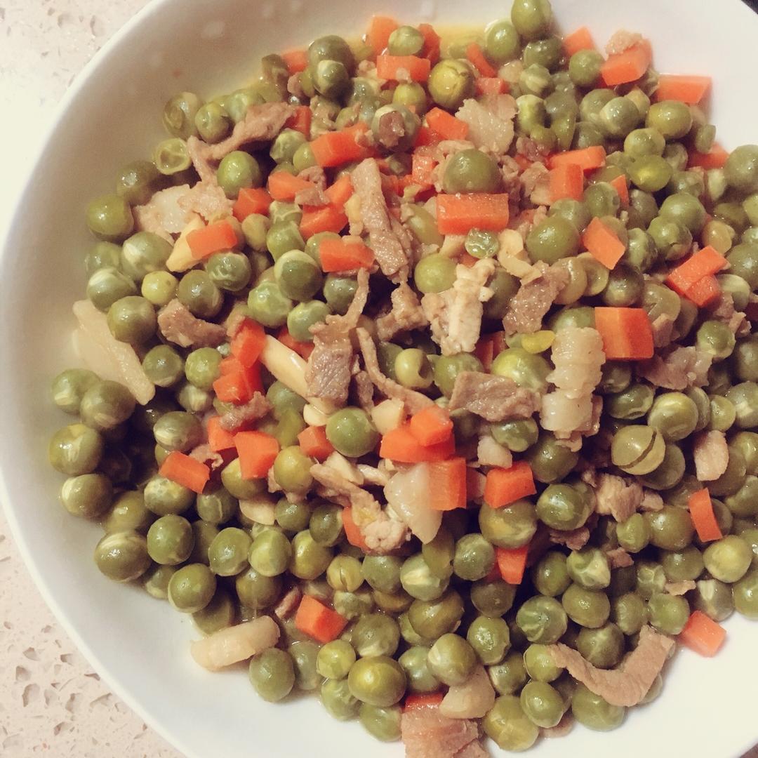 豌豆炒肉末