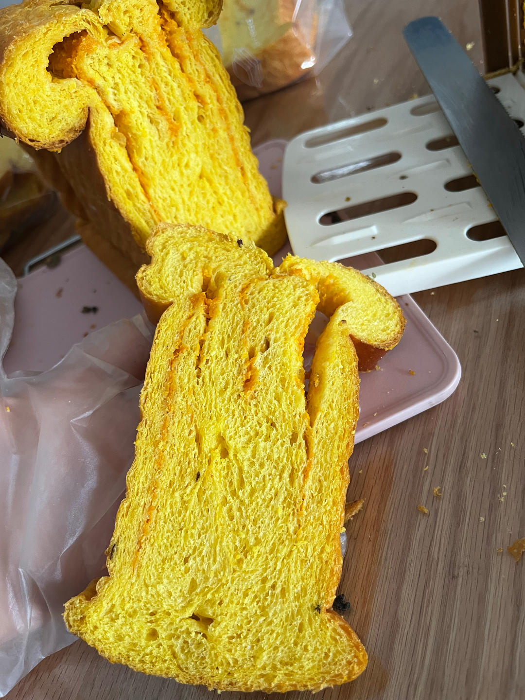 手揉南瓜乳酪吐司