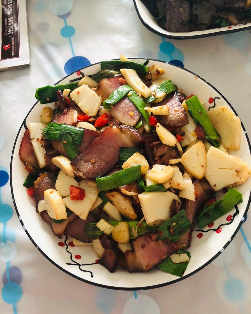 冬笋炒腊肉
