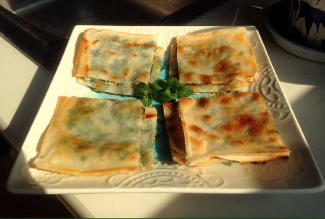 薄脆韭菜饼