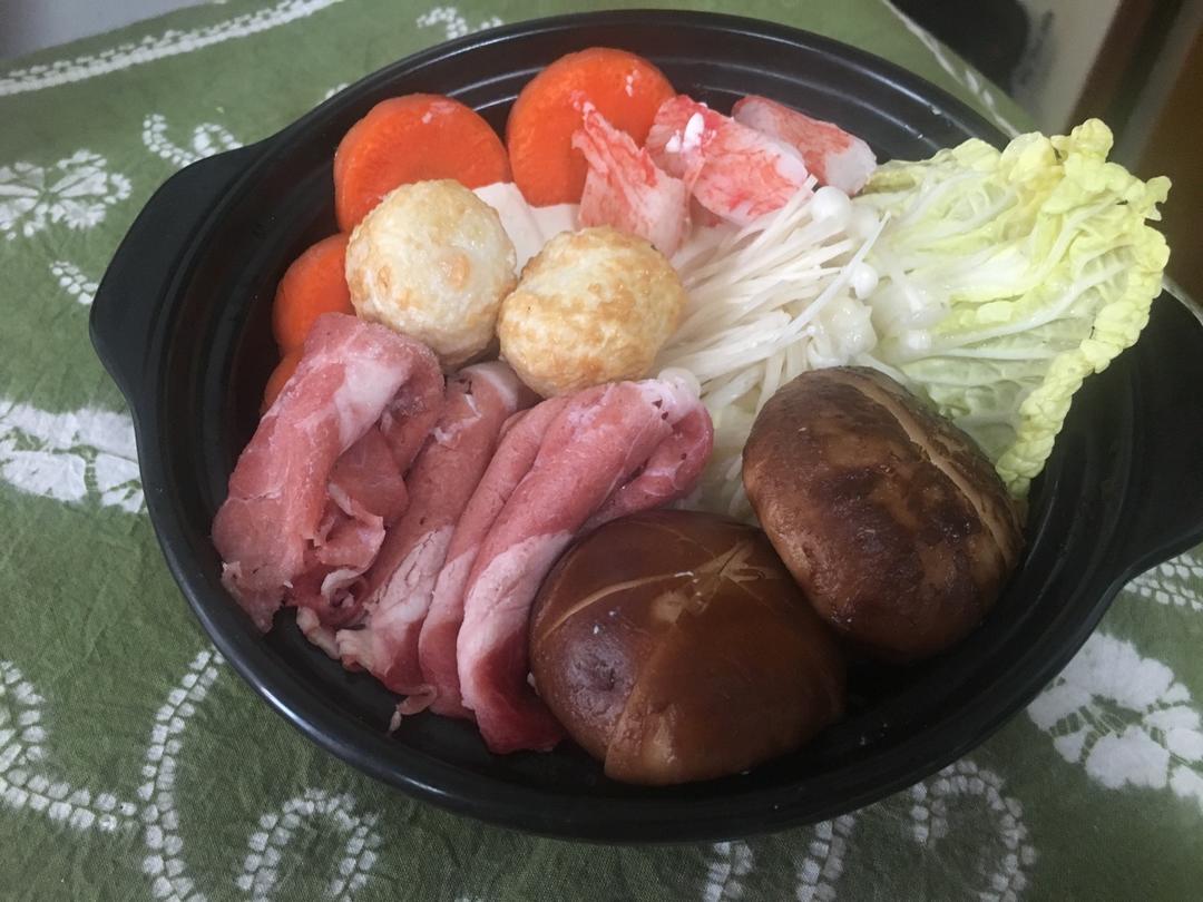 简洁版日式寿喜锅