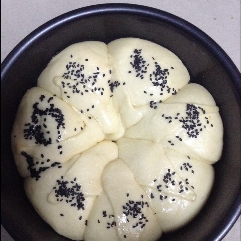 皇冠花朵面包（面包机版和面）