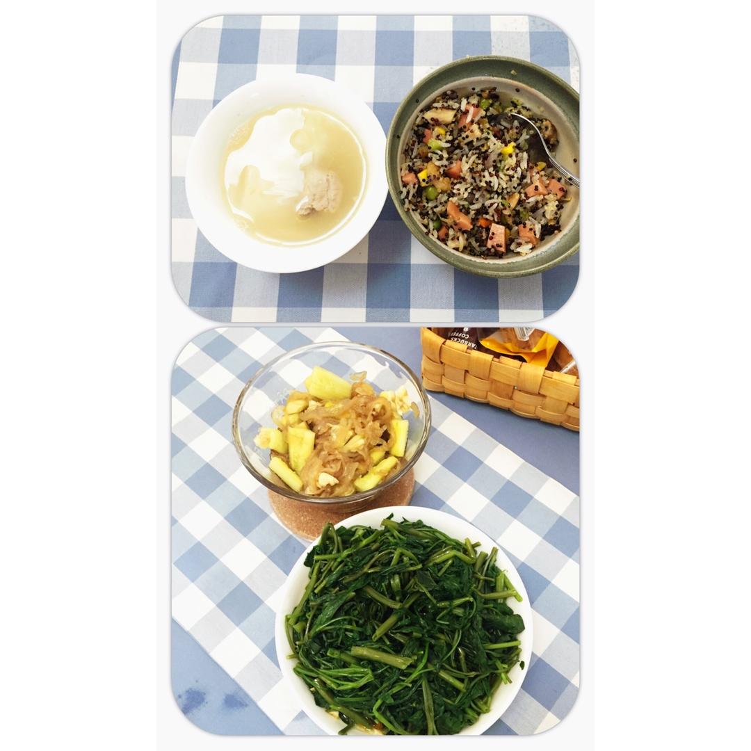 【虾仁蔬菜炒藜麦】营养早餐