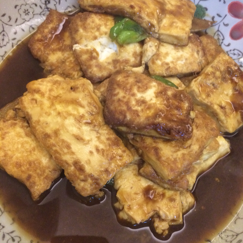 蚝油嫩豆腐