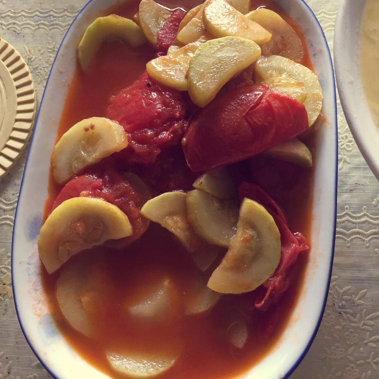 番茄炒西葫芦（已更新）( Stir-fried Tomato and Zucchini )