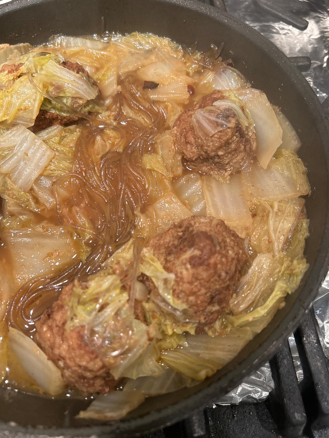 减肥食谱——白菜烧瘦肉丸子