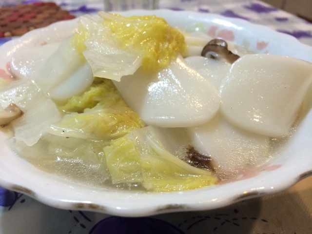 白菜肉丝年糕