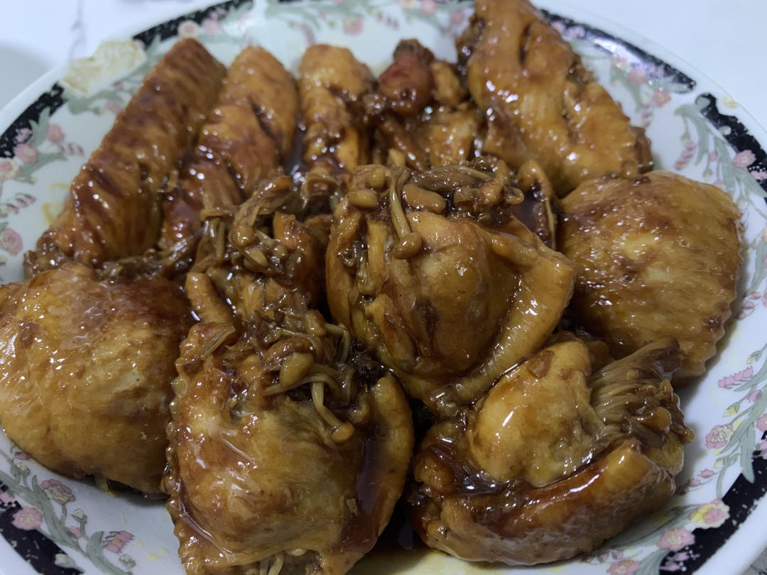 照烧鸡福包（无骨鸡翅包金针菇）