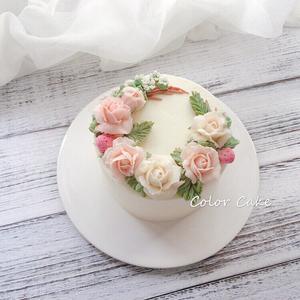 韩式豆沙裱花蛋糕 玫瑰蛋糕的做法 步骤3