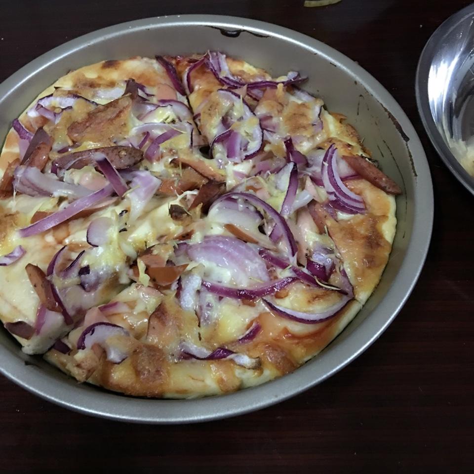 好吃的牛肉披萨