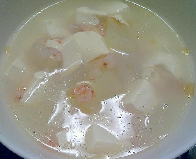 冬瓜虾仁豆腐汤