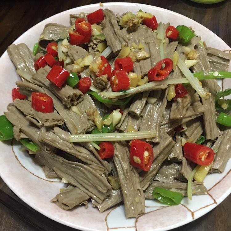 凉拌腐竹