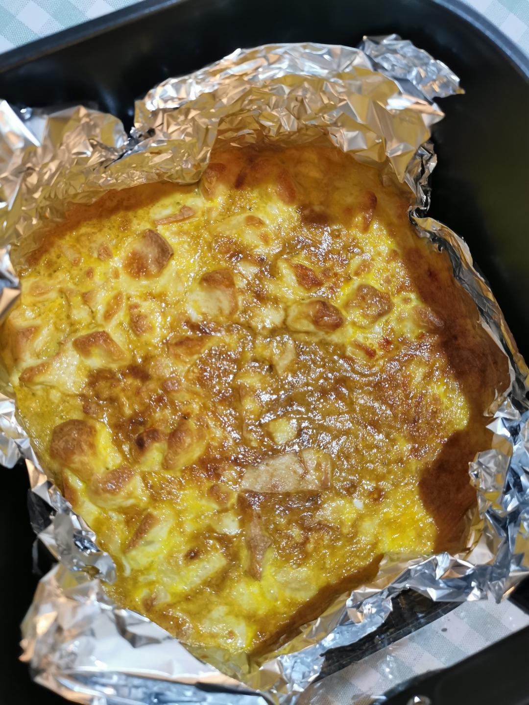 （掉秤神器）空气炸锅豆腐+鸡蛋