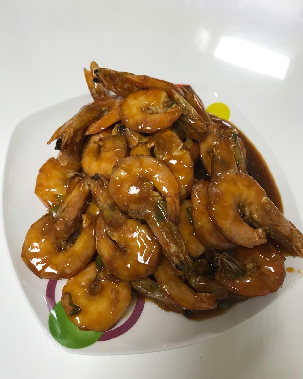 糖醋开背虾