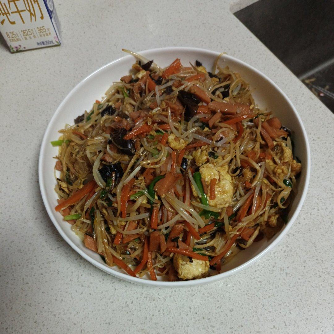 炒合菜～经典的拌饭菜，真的太香了