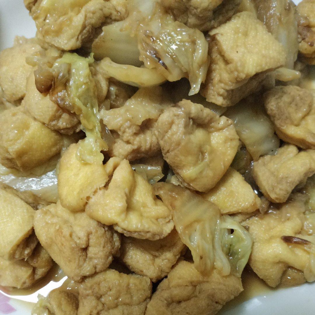 白菜焖豆泡