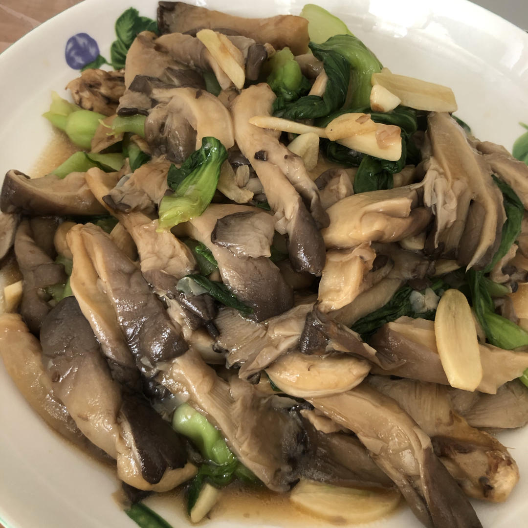 妈妈的味道备忘录：平菇炒小油菜，快手家常菜