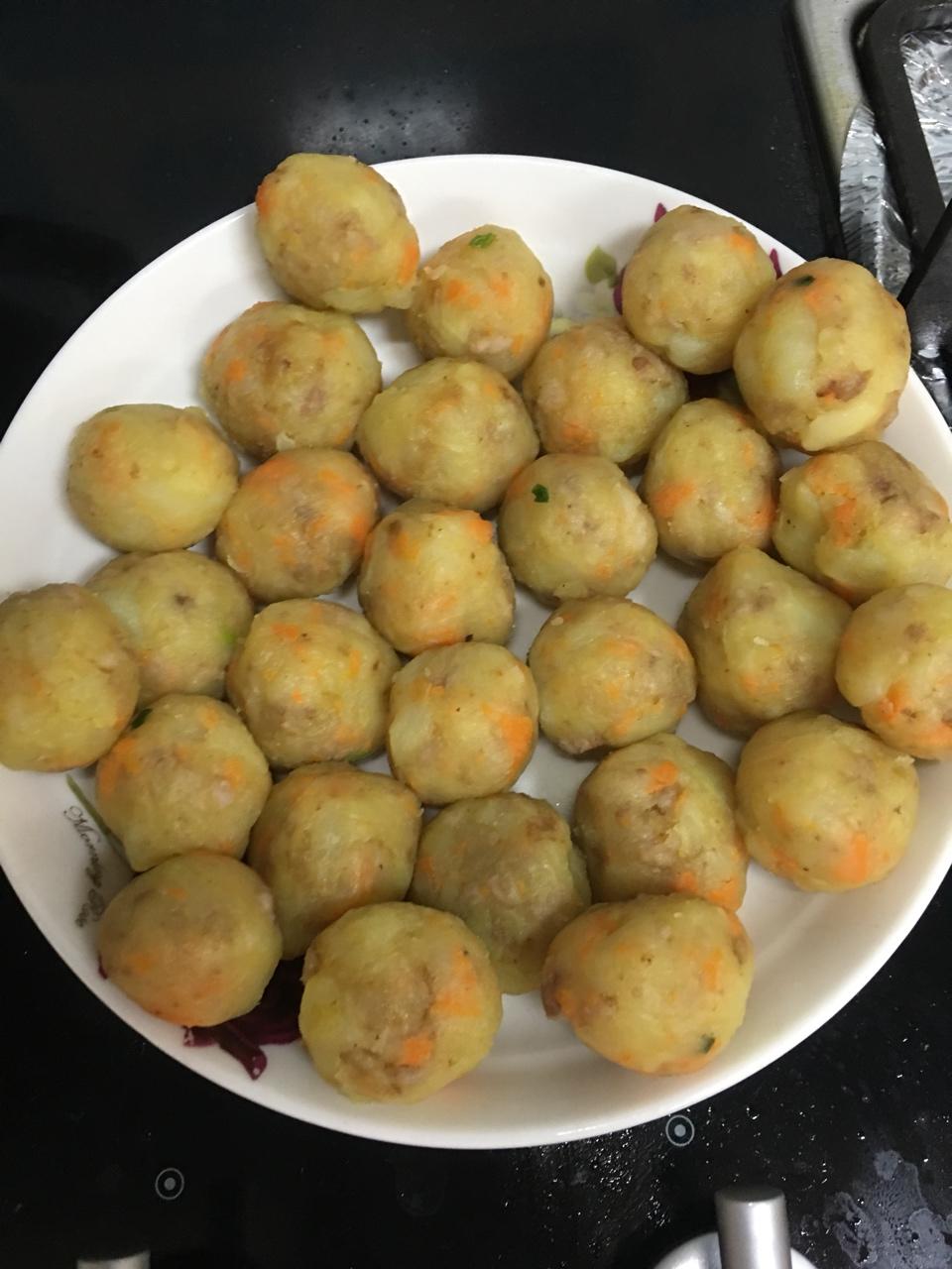 快手菜，土豆小丸子