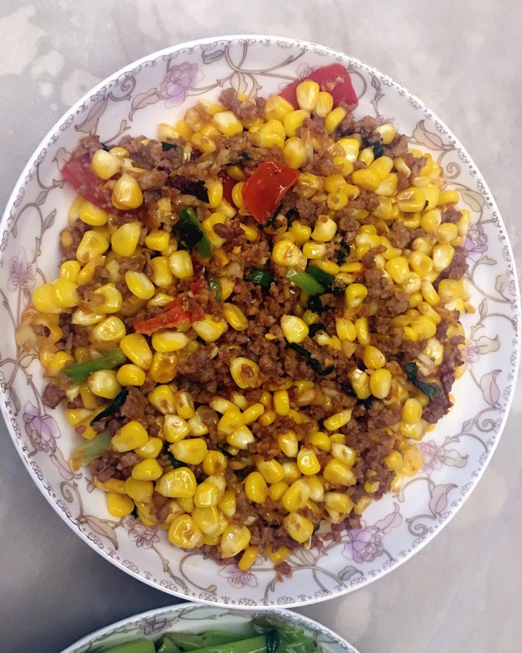 玉米炒肉末【超级下饭的快手家常菜】