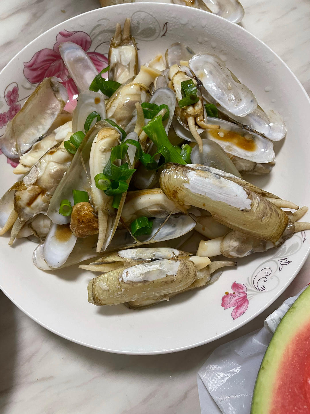 葱油蛏子