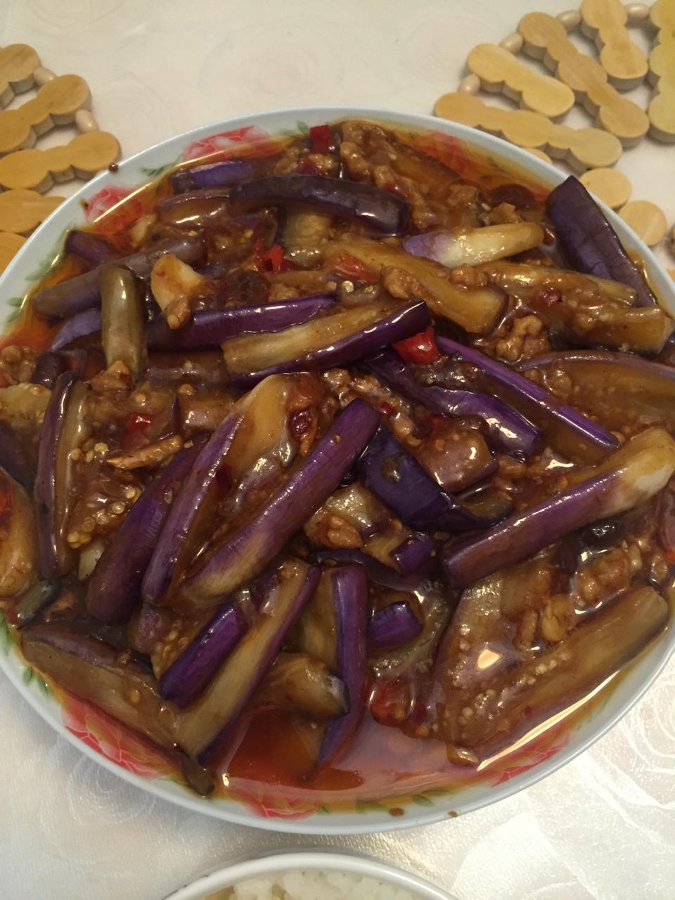 红烧肉沫茄子
