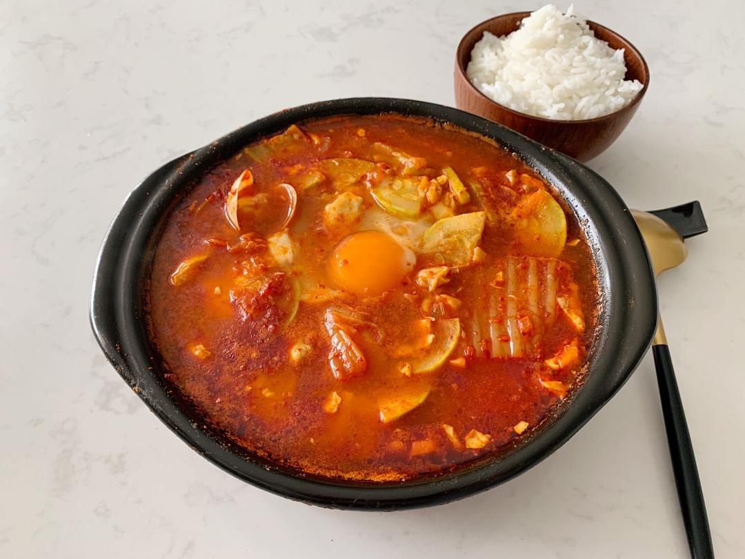 韩式豆腐锅 Korean Tofu Hotpot