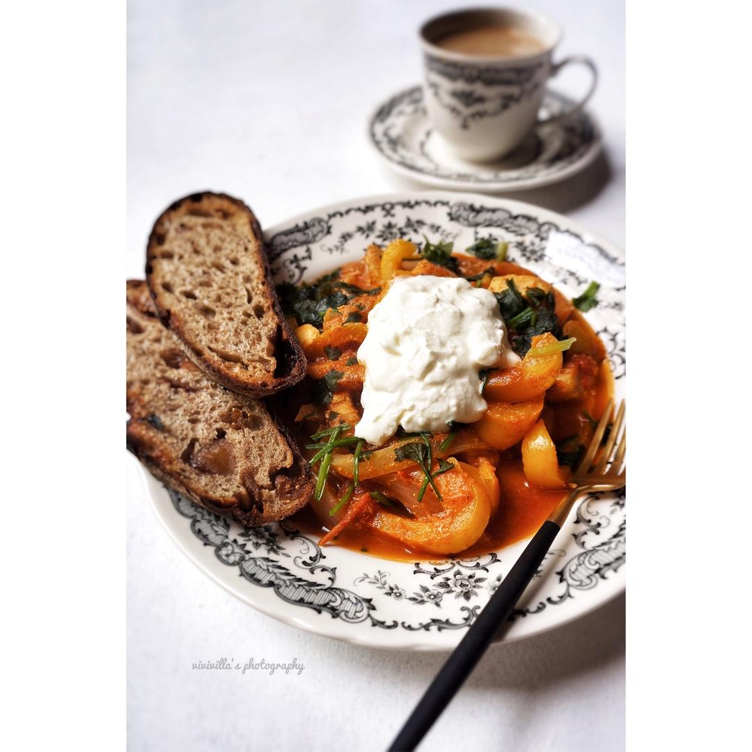 【低脂】印度咖喱鸡胸（配希腊酸奶）