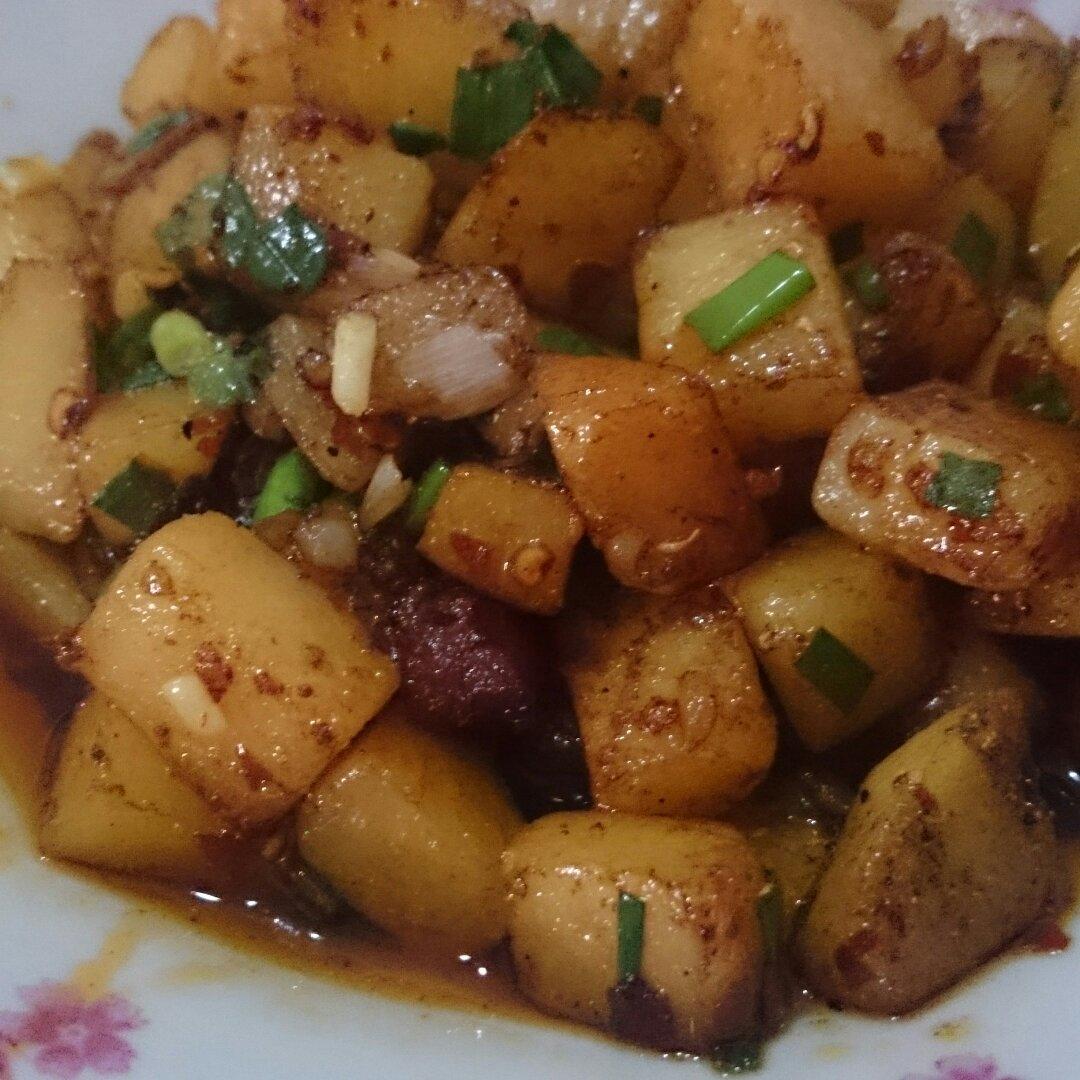 超级快手菜老干妈孜然土豆丁