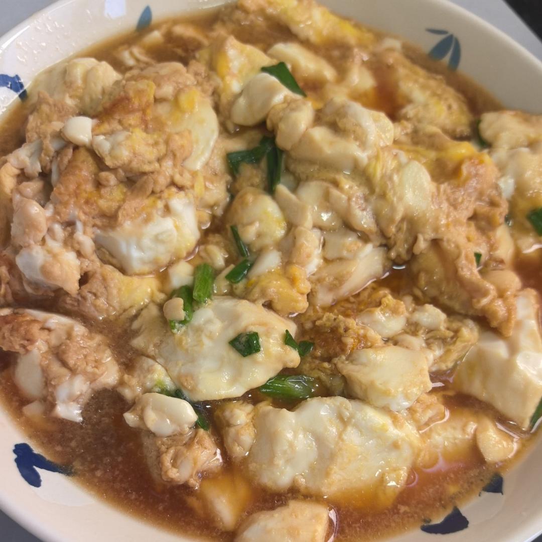 鸡蛋抱内脂豆腐