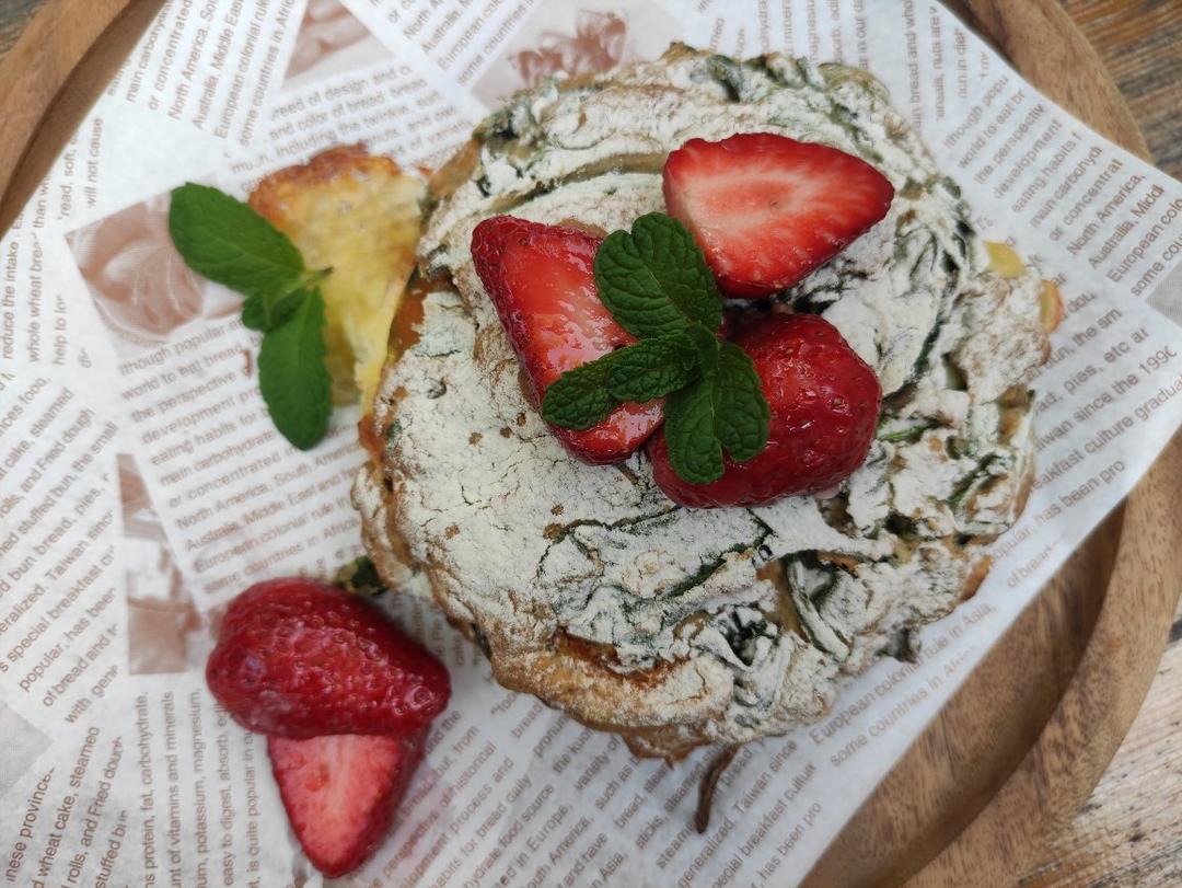 菠菜南瓜奶酪丹波面包丨健康·烘焙