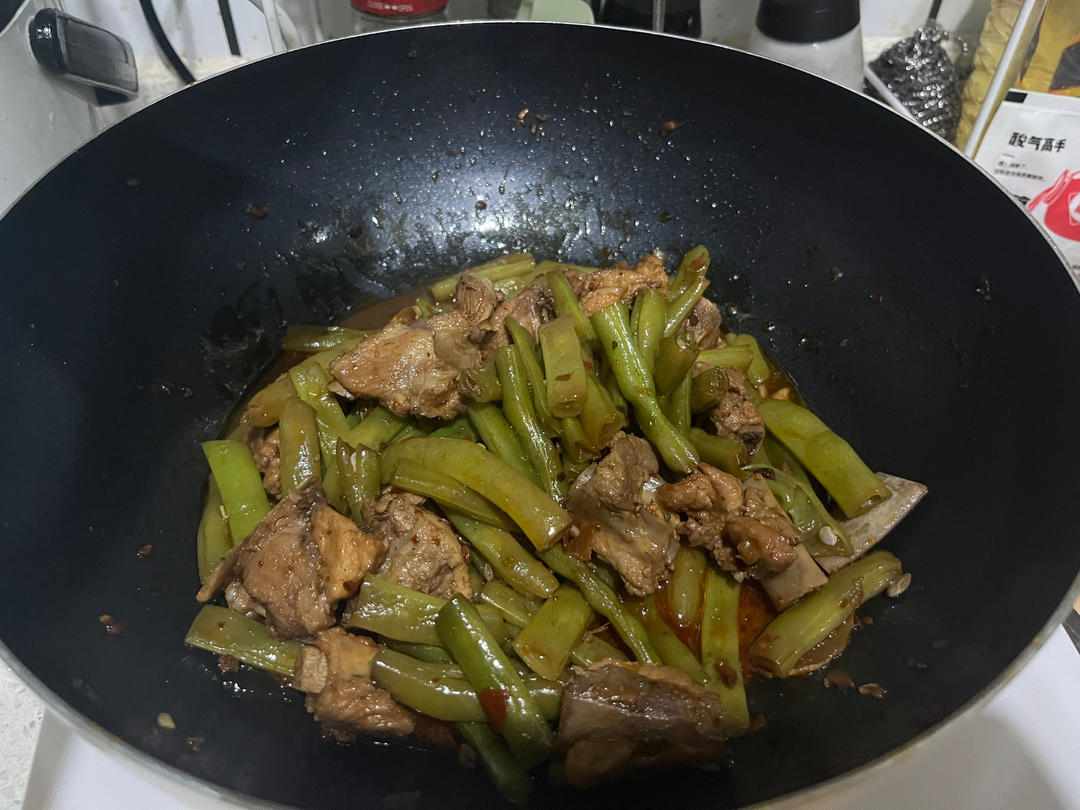 四季豆烧排骨