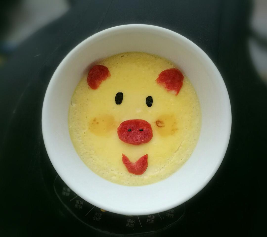 创意蒸蛋 小猪蛋羹