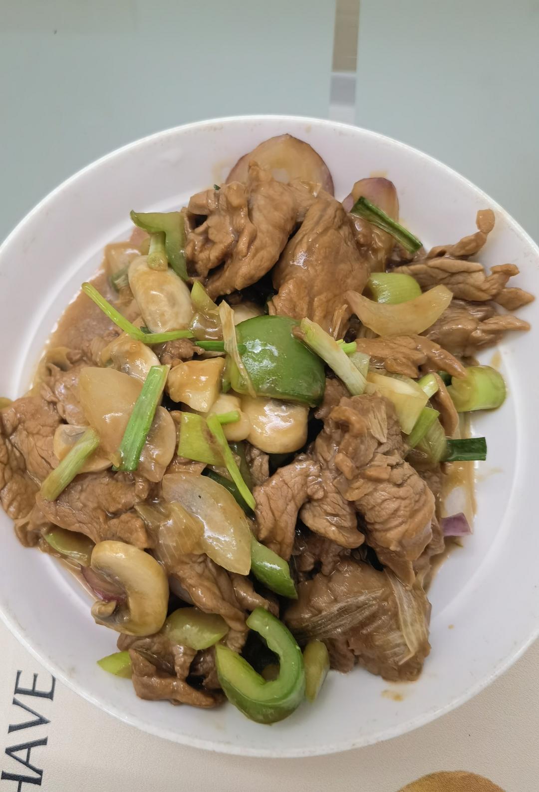 叉烧酱炒猪颈肉（快手菜）