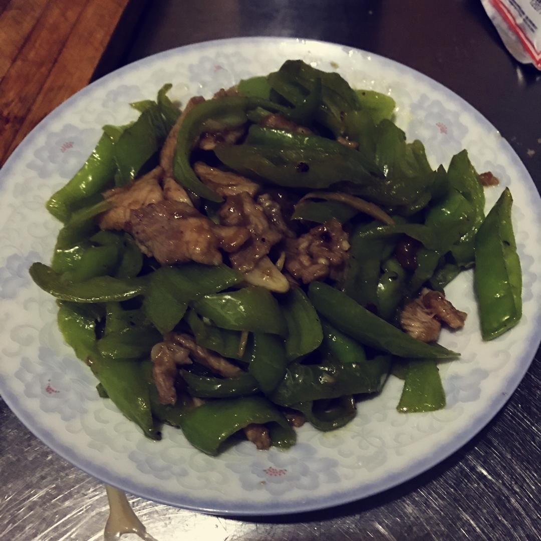 青椒炒肉丝