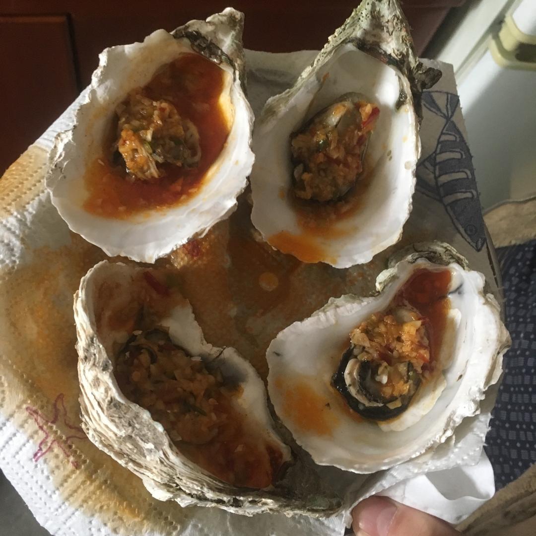 音无筱夜_求好运做的微波炉烤生蚝