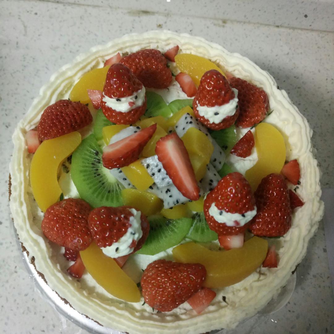生日蛋糕裱花制作